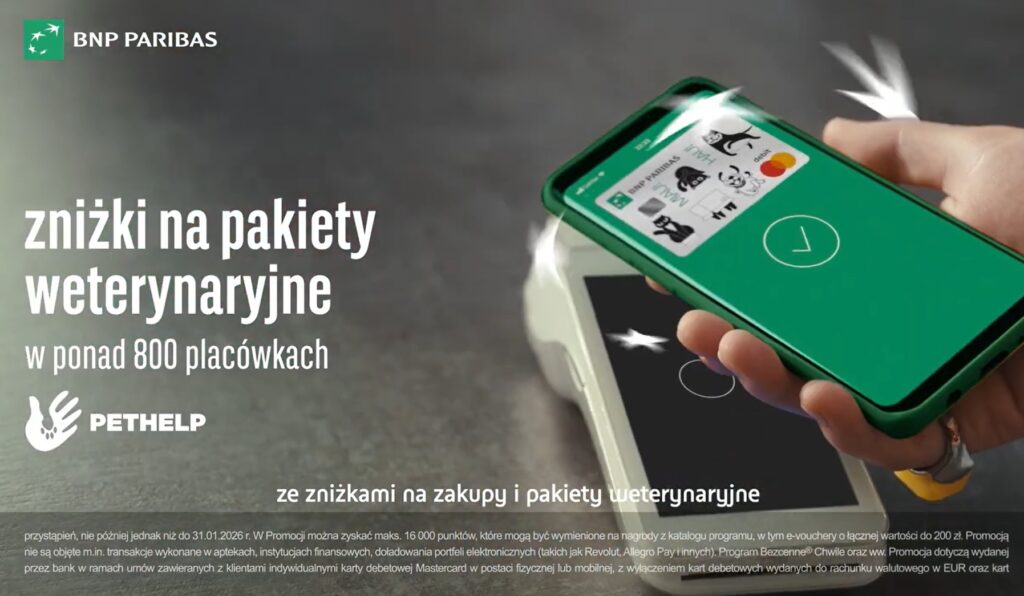 Bank BNP Paribas i Pethelp - Karta Pupila