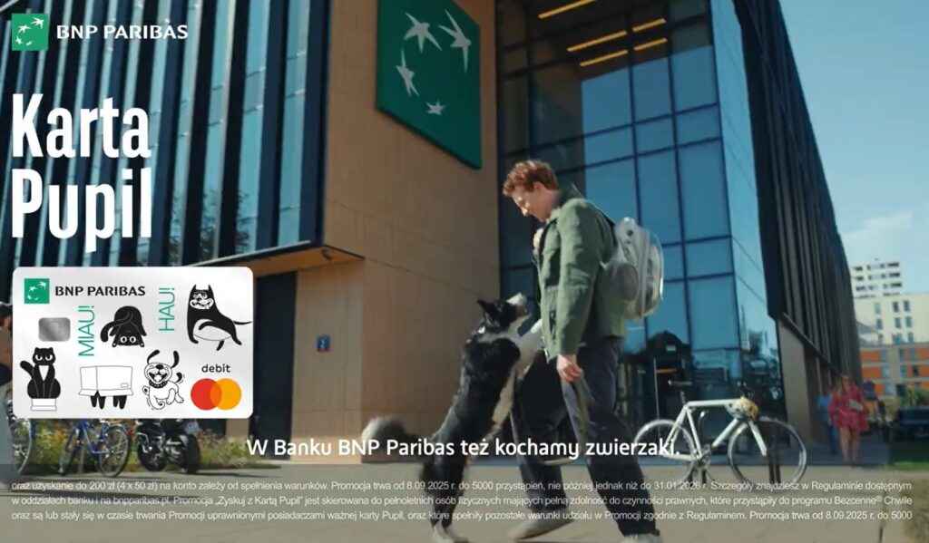 Bank BNP Paribas i Pethelp - Karta Pupila